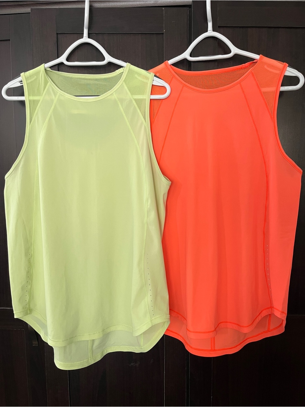 Lululemon Sculpt Tank Tops Set (Neon Yellow & Highlight Orange) - Size 12